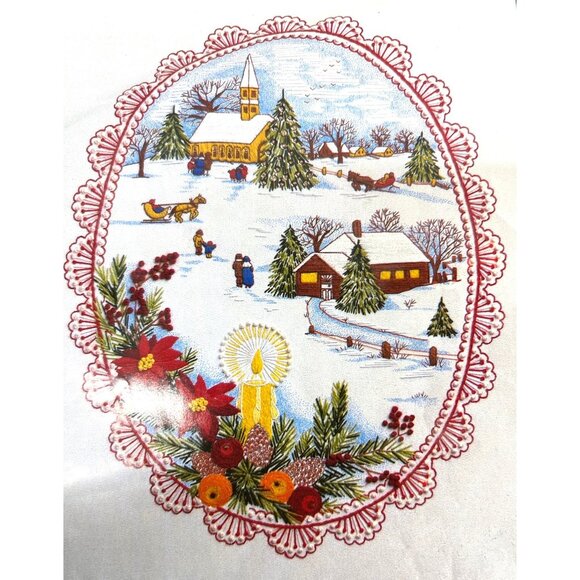 Paragon Needlecraft Christmas Collection Embroidery Kit, Has Been Started, Compl - Picture 2 of 6